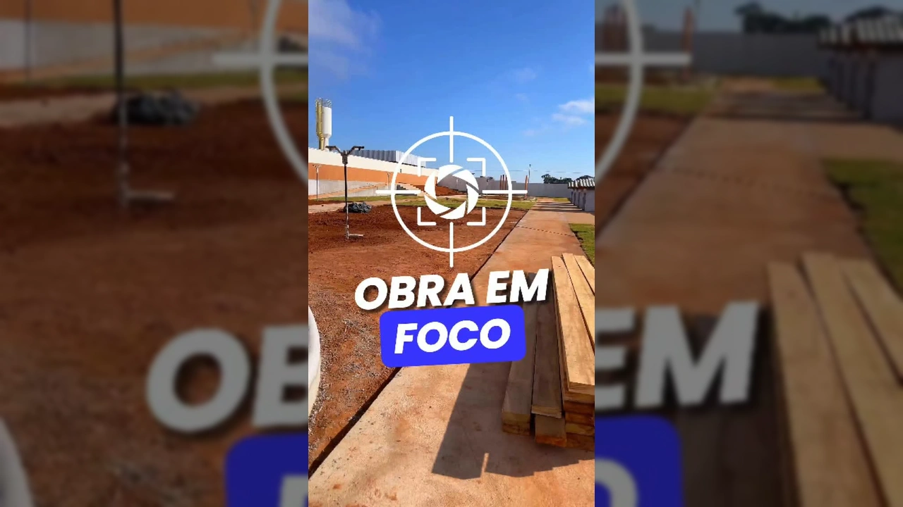 Imagem da obra em andamento do Centro Recreativo da Creche Pequeno Príncipe em Campos de Júlio. Créditos: Prefeitura Municipal de Campos de Júlio - MT / Instagram.
