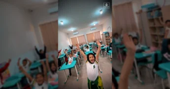 Crianças de Nova Mutum na sala de aula. Créditos: Prefeitura de Nova Mutum / Instagram