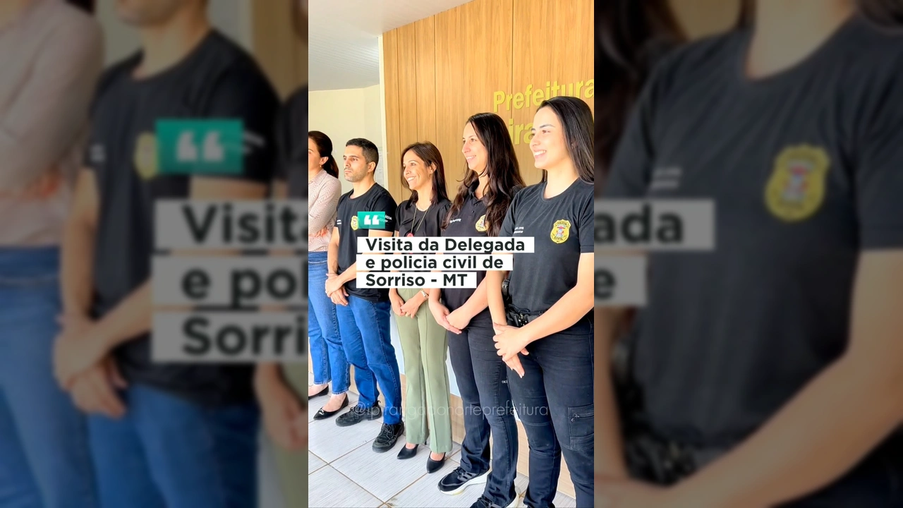 Foto de reunião com a nova delegada da Polícia Civil, Dra. Layssa Crisostomo, e representantes da Prefeitura de Ipiranga do Norte, discutindo segurança. Crédito: @ipirangadonortepref