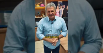 Deputado Estadual Dilmar Dal Bosco falando sobre o aniversário de Nova Bandeirantes. Crédito: Prefeitura de Nova Bandeirantes / Instagram.