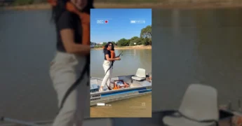 Imagem da prefeita Eliene Liberato participando do FIPe em Cáceres, Mato Grosso. Créditos: @eliene_liberatodias / Instagram