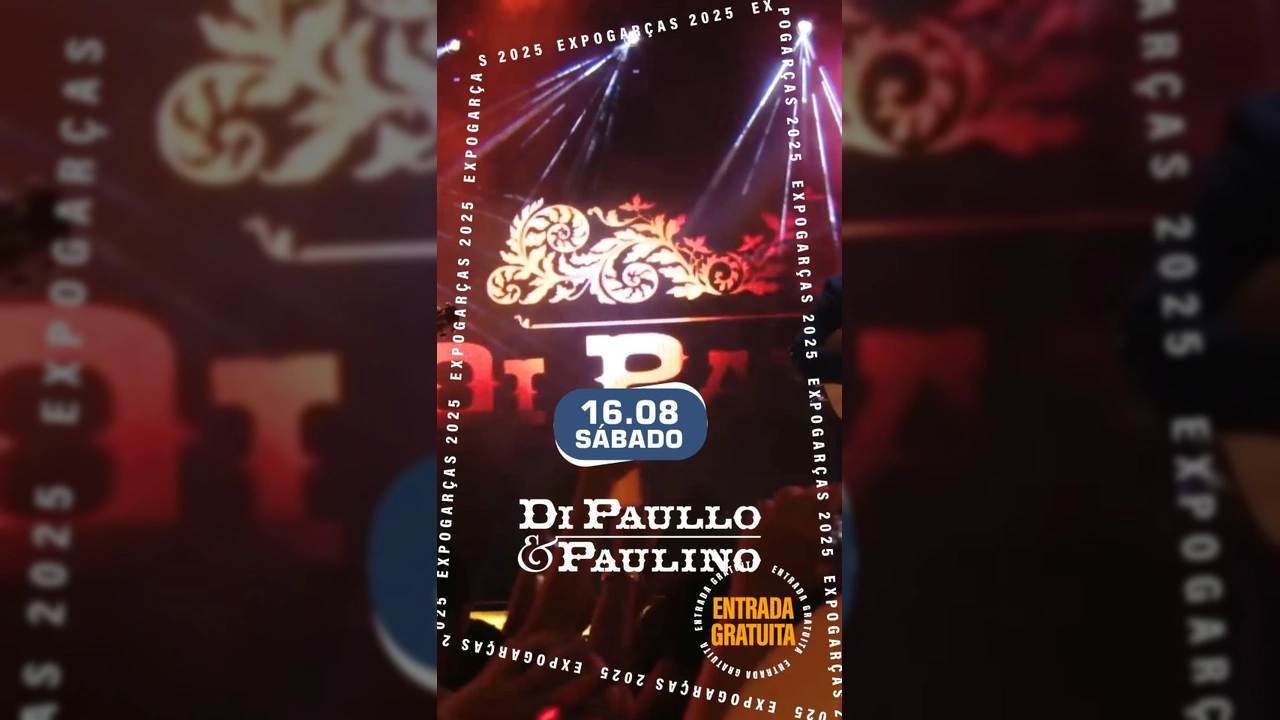 Di Paullo & Paulino se apresentando na Expogarças 2025 em Alto Garças. Crédito: Eventos Rebouças / Instagram.