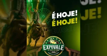 Rodeio e celebração na Expovale 2025 em Peixoto de Azevedo, foto original de @expovalepeixoto.