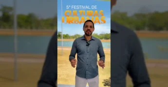Imagens do Festival de Culturas Urbanas em Primavera do Leste com dançarinos de break, DJs e jogadores de hóquei. Créditos: secultpva / Instagram