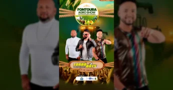 Integrantes do Forró Boys anunciando show na Fontoura Agro Show 2025 em São José do Xingu. Créditos: Prefeitura São José do Xingu / Instagram