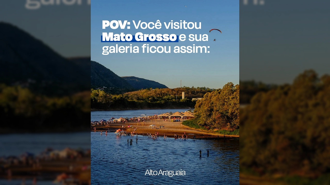Imagens de belezas naturais e urbanas de Mato Grosso, créditos ao Governo de Mato Grosso.