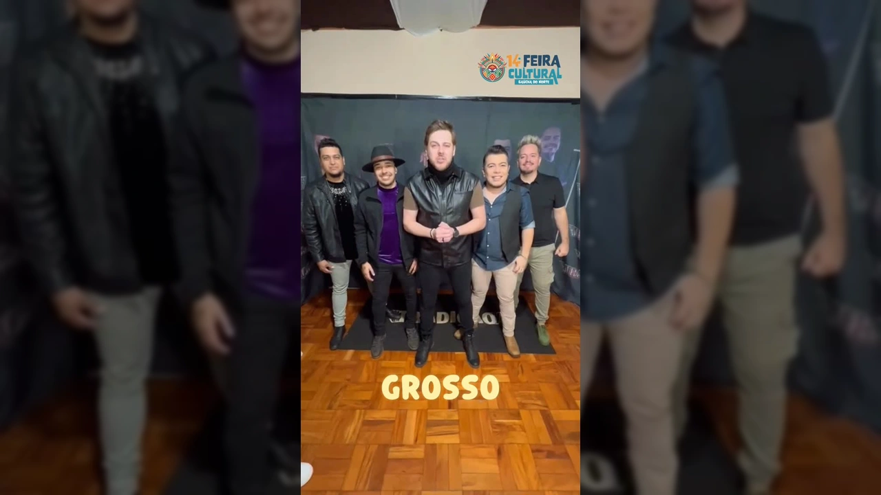 Grupo Tradição em vídeo convidando para show na Feira Cultural em Gaúcha do Norte, Mato Grosso. Crédito: Prefeitura de Gaúcha do Norte / Instagram.