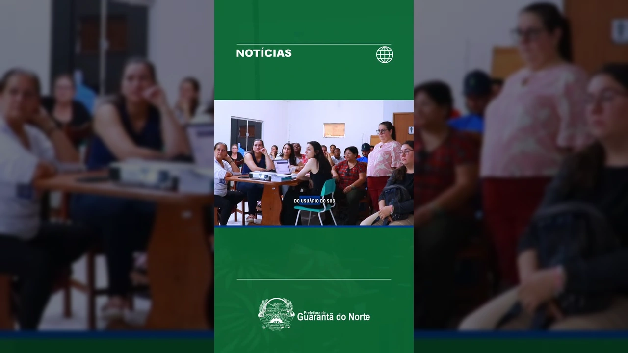 Agentes de Saúde recebendo treinamento sobre o cartão de vacinação em Guarantã do Norte. Créditos: Prefeitura Municipal / Instagram.