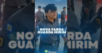 Alunos da Guarda Mirim de Sapezal com novos fardamentos - Créditos: Instagram / prefeituradesapezal