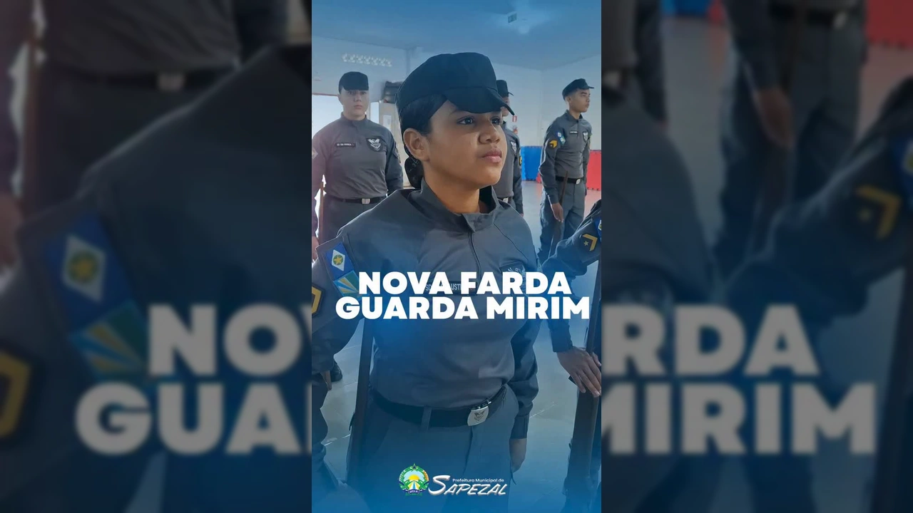 Alunos da Guarda Mirim de Sapezal com novos fardamentos - Créditos: Instagram / prefeituradesapezal