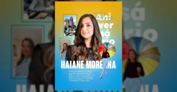 Foto da Primeira-Dama Haiane Morenna em comemoração ao seu aniversário, publicada pela Prefeitura de Cocalinho no Instagram.