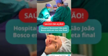 Obras avançadas no Hospital Municipal São João Bosco em Torixoréu, com nova fachada e ambulâncias. Créditos: Prefeitura de Torixoreu / Instagram.