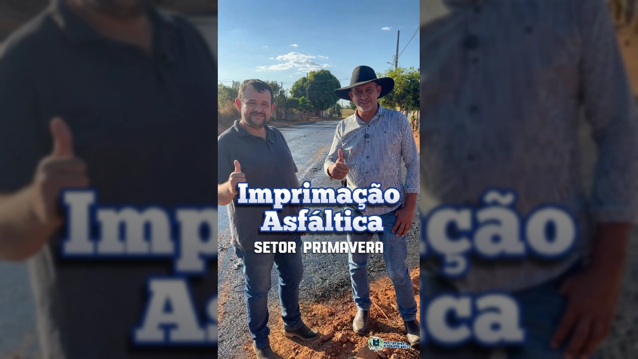 Nova pavimentação no Setor Primavera em Nova Bandeirantes. Créditos: Prefeitura de Nova Bandeirantes / Instagram.