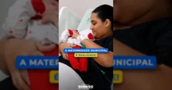 Hospital da Mulher e Maternidade Municipal Amor de Mãe recém-inaugurado em Sorriso. Imagem por Prefeitura de Sorriso / Instagram