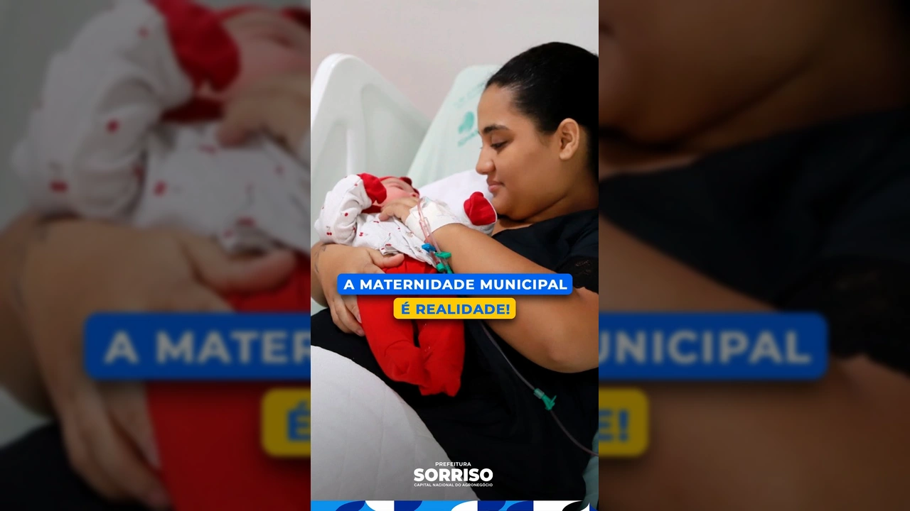Hospital da Mulher e Maternidade Municipal Amor de Mãe recém-inaugurado em Sorriso. Imagem por Prefeitura de Sorriso / Instagram