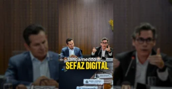 Rogério Gallo, Secretário de Fazenda, apresentando o e-PAC e a Plenária Virtual da Sefaz MT. Créditos: Instagram Sefaz Mato Grosso.