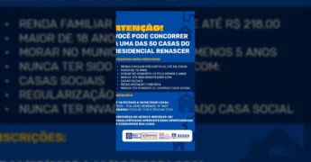 Mulher falando sobre documentação do programa de habitação social em Marcelândia. Créditos: Prefeitura de Marcelândia / Instagram.
