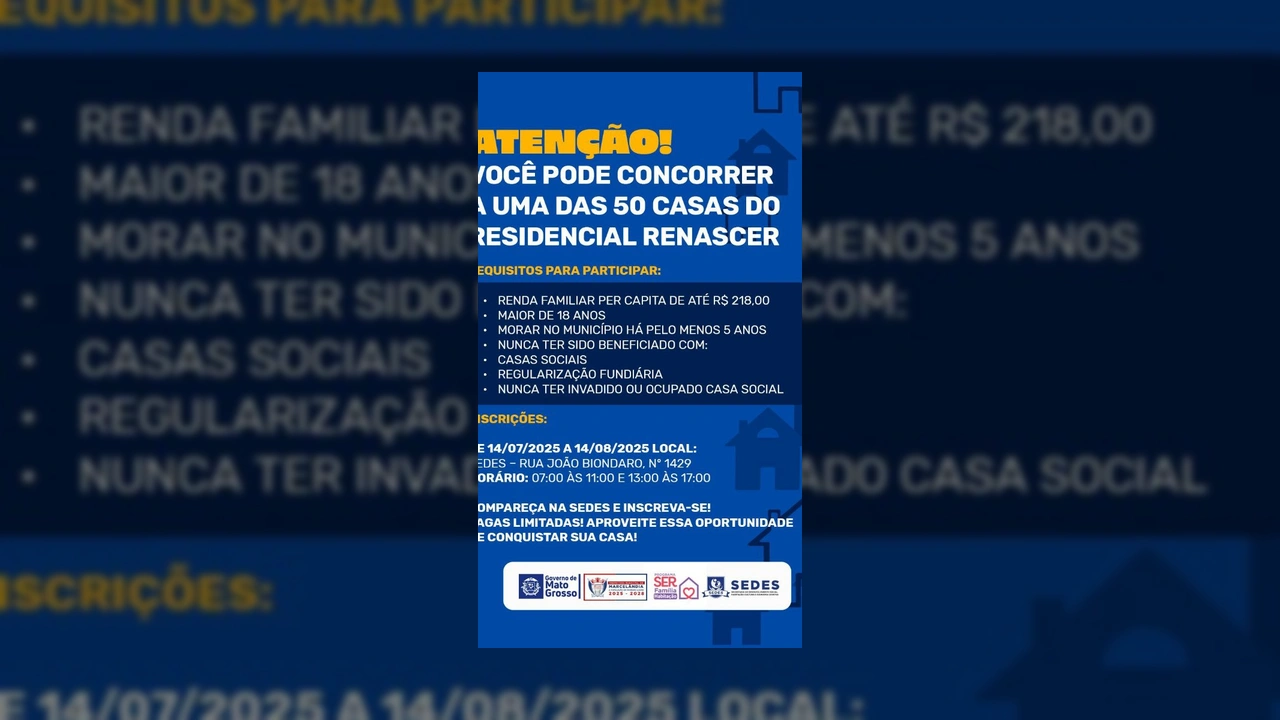 Mulher falando sobre documentação do programa de habitação social em Marcelândia. Créditos: Prefeitura de Marcelândia / Instagram.