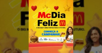 Cartaz do McDia Feliz 2025 promovido pela Prefeitura de Diamantino, com informações sobre a compra de vouchers e pontos de retirada. Créditos: Prefeitura de Diamantino.
