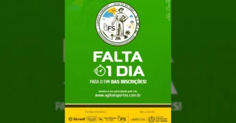 Banner da Meia Maratona O Semeador com informações sobre percursos e inscrições. Créditos: Secretaria de Esporte e Lazer de Lucas do Rio Verde / Instagram @vivalucasesportelazer