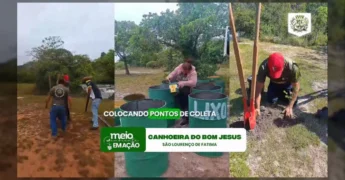 Foto da equipe da Prefeitura de Juscimeira durante ações de limpeza e conscientização ambiental. Créditos: Prefeitura de Juscimeira / Instagram