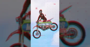 Piloto de motocross em Araputanga durante a competição da 7ª Etapa da Liga Estadual. Créditos: Prefeitura de Araputanga / Instagram.