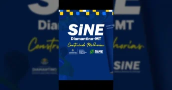 Serviços do SINE Diamantino-MT, incluindo intermediação de mão de obra e seguro-desemprego, em suas novas instalações / Instagram: sine.diamantino