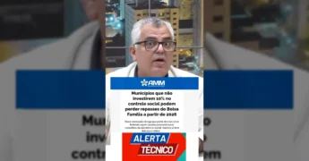 Imagem de um jornalista alertando sobre as novas regras para municípios, cortesia da AMM - Associação Mato-grossense dos Municípios, postada no Instagram.