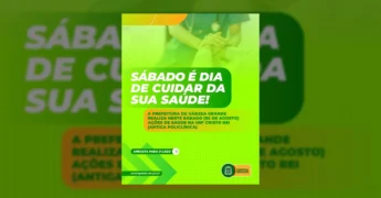Profissionais de saúde e paciente com foco em mutirão de saúde em Várzea Grande, via Instagram @prefvarzeagrande