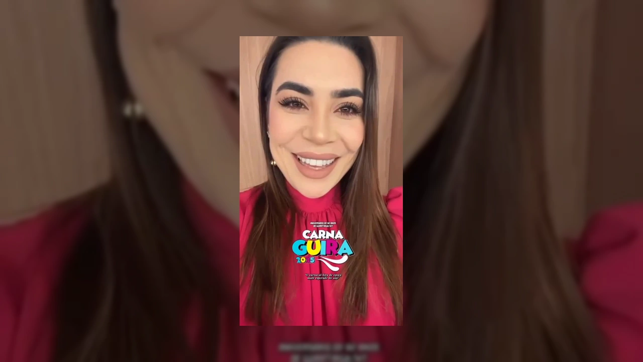Imagem da cantora Naiara Azevedo convidando para o CarnaGuira 2025. Créditos: Prefeitura de Guiratinga / Instagram.