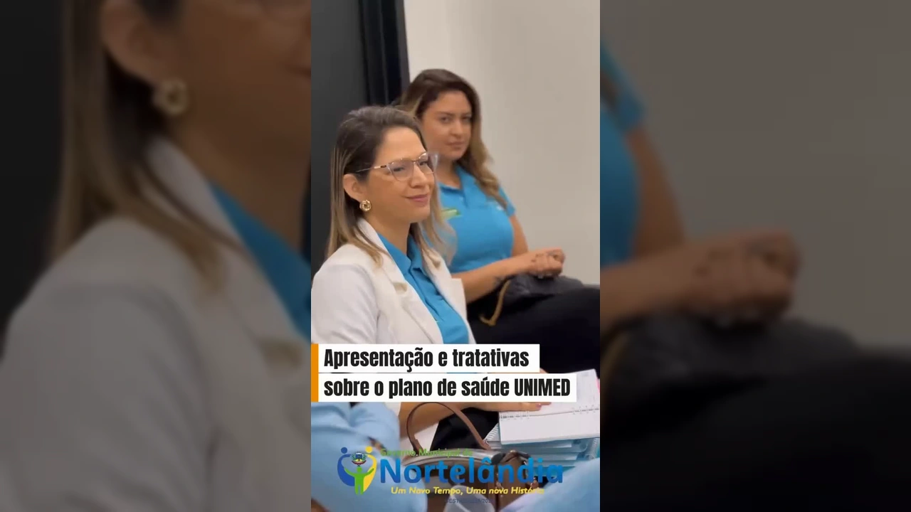 Grupo de pessoas em reunião na Prefeitura de Nortelândia para discutir o plano de saúde UNIMED. Crédito: Instagram / prefeitura_norte
