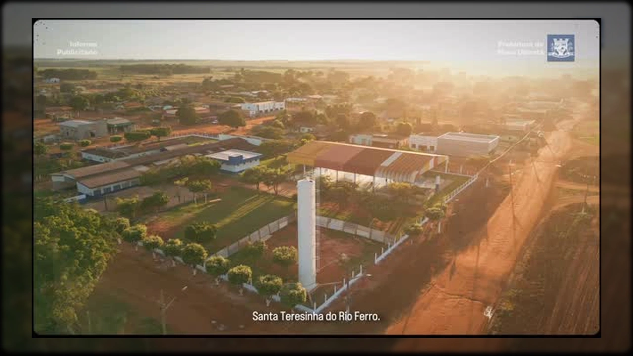 Vista panorâmica de Nova Ubiratã com foco em infraestrutura e desenvolvimento. Créditos: Prefeitura Municipal de Nova Ubiratã / Instagram