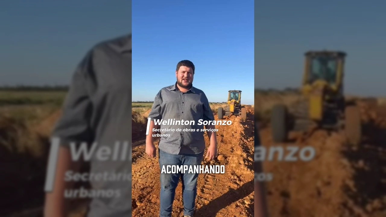 Obras de patrolamento e cascalhamento na BR-242 em Gaúcha do Norte. Crédito: Prefeitura de Gaúcha do Norte / Instagram.