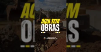 Vista aérea das obras de infraestrutura e urbanismo em Tangará da Serra, publicadas pela Prefeitura de Tangará da Serra.