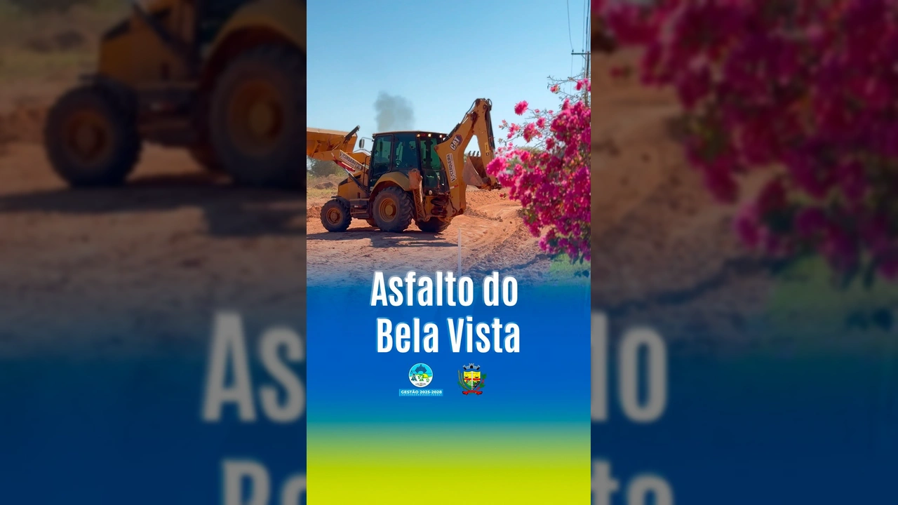 Máquinas trabalhando na pavimentação de ruas no Bairro Bela Vista, Peixoto de Azevedo. Créditos: Prefeitura de Peixoto de Azevedo no Instagram.