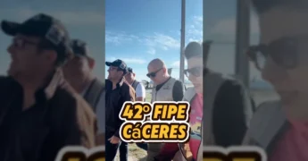 Vice-governador Otaviano Pivetta participando do Festival Internacional de Pesca Esportiva em Cáceres, Mato Grosso.