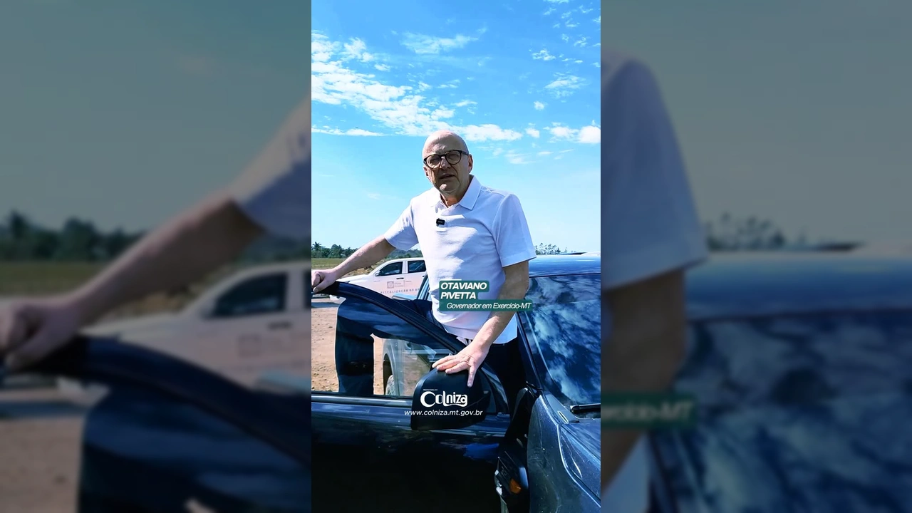 Otaviano Pivetta, governador em exercício, em Colniza. Crédito: Instagram/@prefeitura_de_colniza