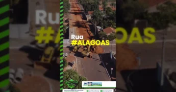 Obras de infraestrutura concluídas na Rua Alagoas, Campinápolis. Créditos: Prefeitura de Campinápolis.