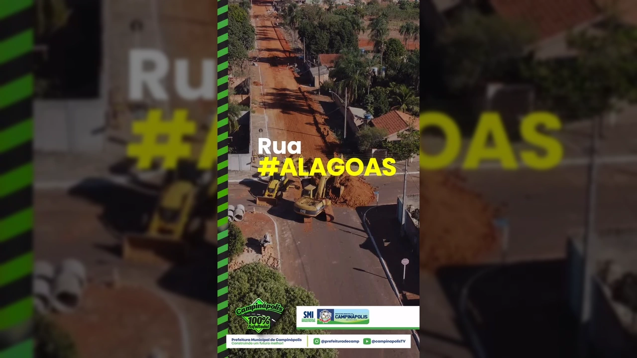 Obras de infraestrutura concluídas na Rua Alagoas, Campinápolis. Créditos: Prefeitura de Campinápolis.