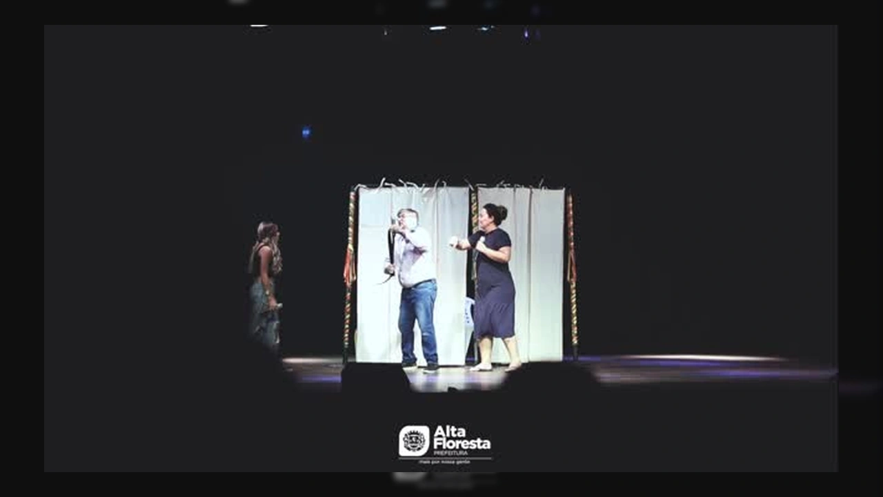Peça teatral de conscientização sobre violência doméstica em Alta Floresta / Instagram Prefeitura de Alta Floresta