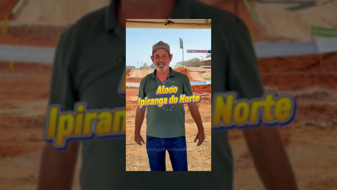 Vista da nova pista de motocross em Ipiranga do Norte, Mato Grosso, preparada para a 6ª Etapa do Campeonato LEMAMT. Créditos: Prefeitura Municipal de Ipiranga do Norte - MT / Instagram.