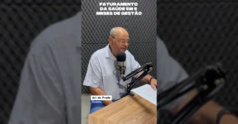 Prefeito Ari do Prado em entrevista sobre os avanços da saúde em Gaúcha do Norte. Créditos: Prefeitura de Gaúcha do Norte (MT) / Instagram
