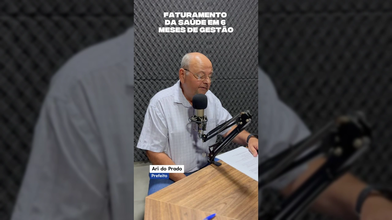 Prefeito Ari do Prado em entrevista sobre os avanços da saúde em Gaúcha do Norte. Créditos: Prefeitura de Gaúcha do Norte (MT) / Instagram