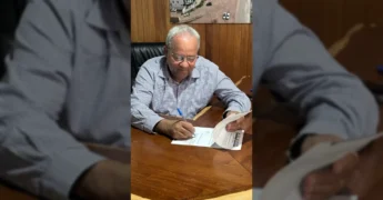 Prefeito Miltinho e Aleilson Martins em Colniza. Imagem: Prefeitura de Colniza / Instagram