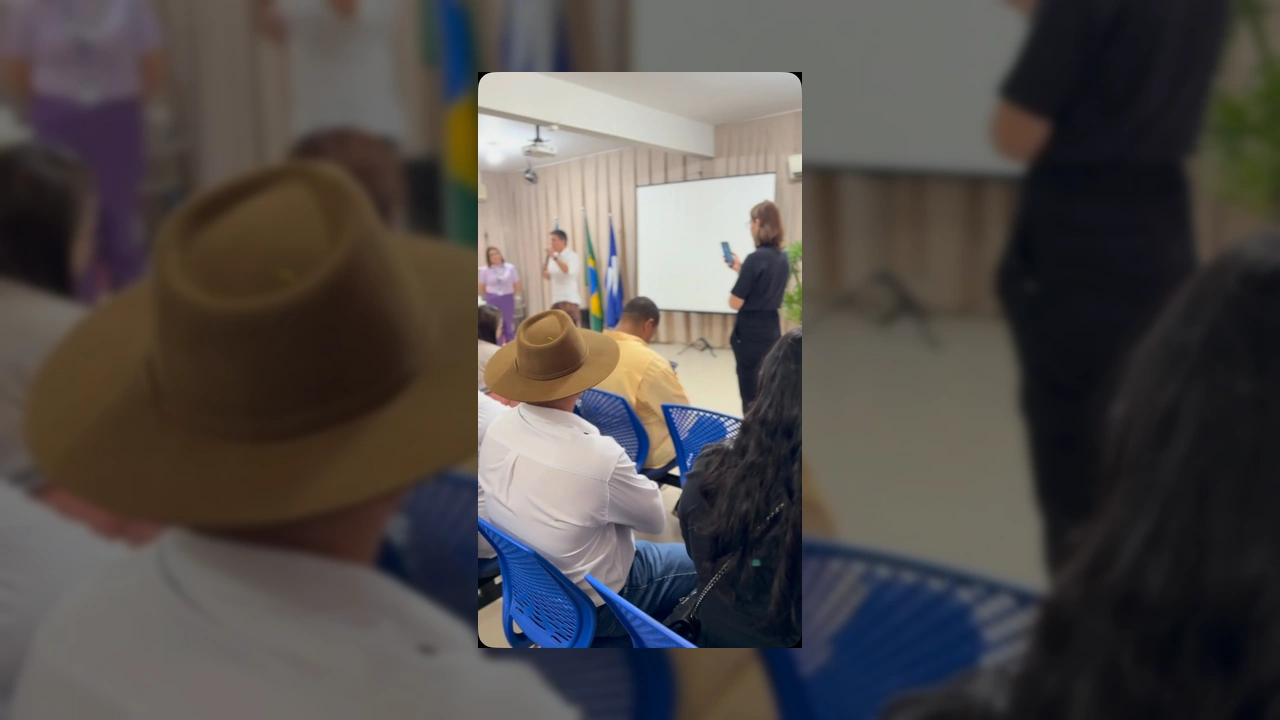 Prefeito de Nova Lacerda e secretária municipal de Educação em Pontes e Lacerda. Créditos: Prefeitura de Nova Lacerda / Instagram.