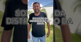Prefeito de Ipiranga do Norte explicando as soluções para o abastecimento de água / Instagram