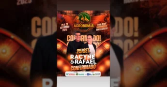 Racyne & Rafael confirmados para a 4ª Agrobomja em Bom Jesus do Araguaia. Créditos: Prefeitura Municipal BJA / Instagram