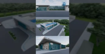 Imagem conceitual da Unidade Básica de Saúde que será construída em Bom Jardim, Nobres, com recursos da Prefeitura de Nobres.