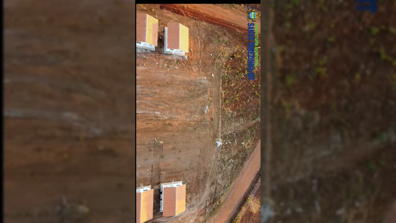 Casas em construção na cidade de Santa Terezinha-MT. Créditos: Prefeitura Santa Terezinha-MT