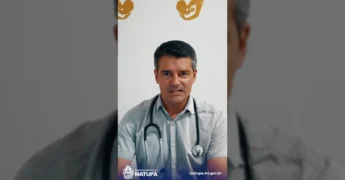 Imagem do pediatra Dr. Eduardo alertando sobre os riscos do sarampo e a importância da vacinação em Matupá, com foco na proteção infantil. Créditos: Prefeitura Municipal de Matupá / Instagram.